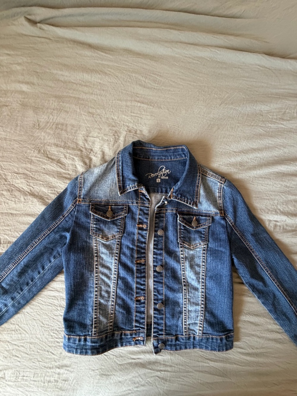 Riders by Lee Two-Tone Blue Denim Jacket